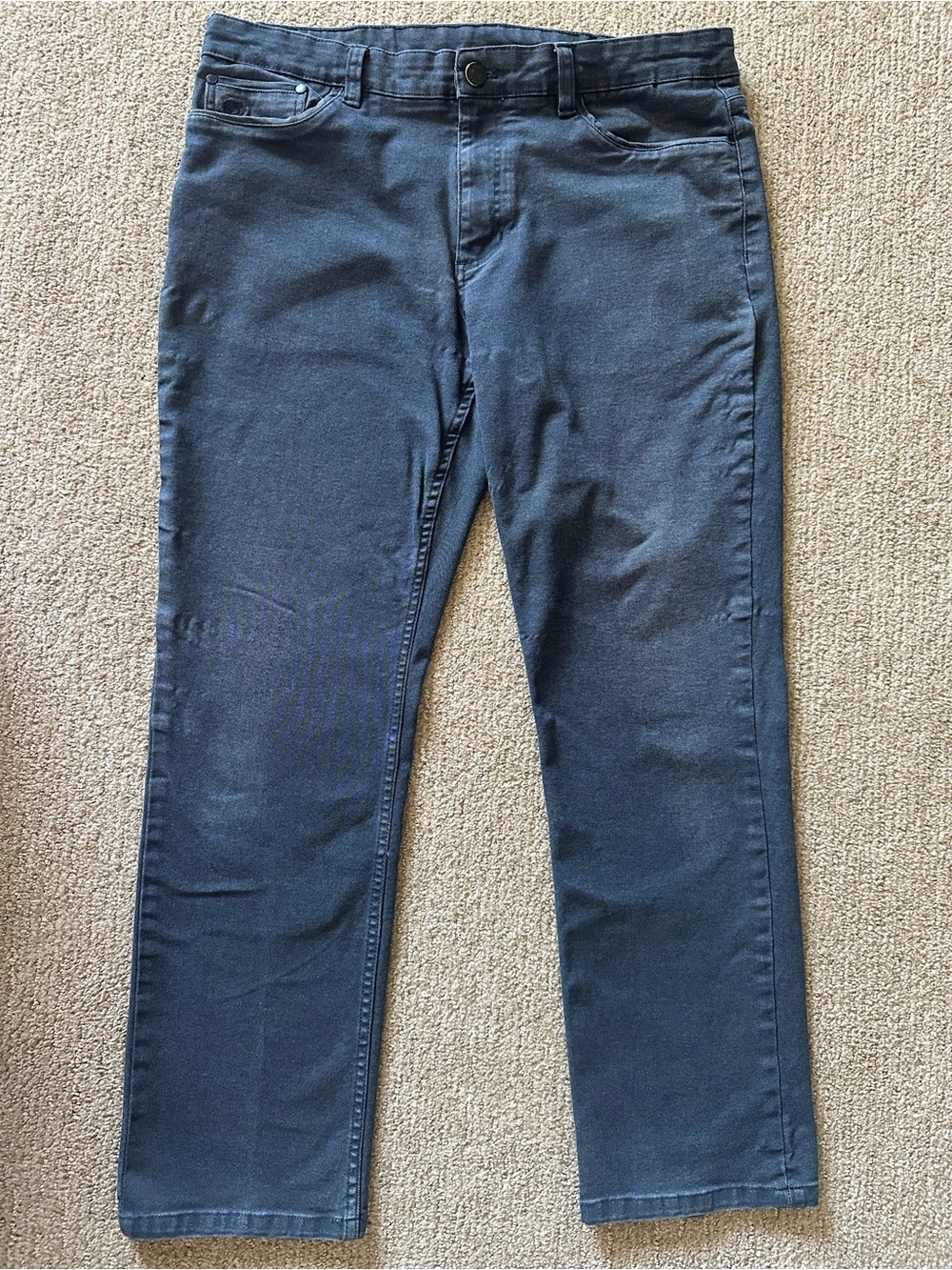 English Laundry Men’s Straight Stretch Pants Blue Dark Wash 34x30 Workwear